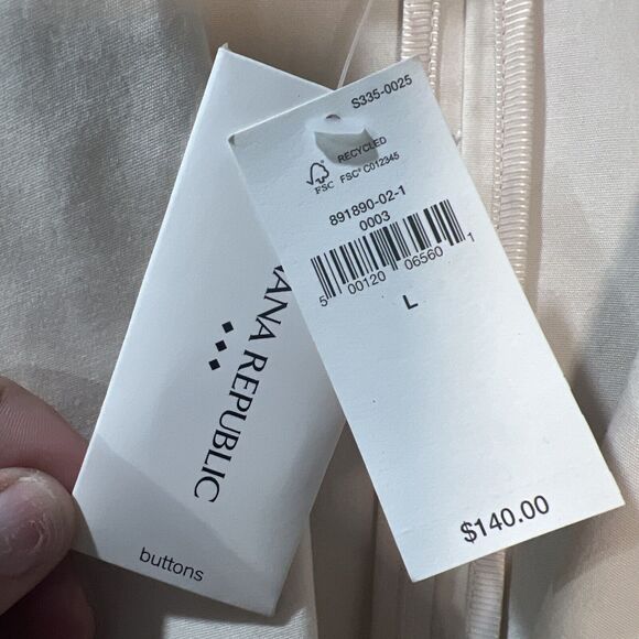 Banana Republic Suit Jacket Blazer Office Career Cream Off White NWT $140.00 New - Picture 2 of 9